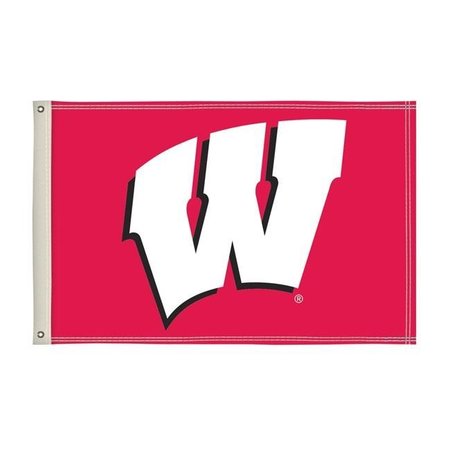 SHOWDOWN DISPLAYS Showdown Displays 810002WIS-002 2 x 3 ft. Wisconsin Badgers NCAA Flag - No.002 810002WIS-002